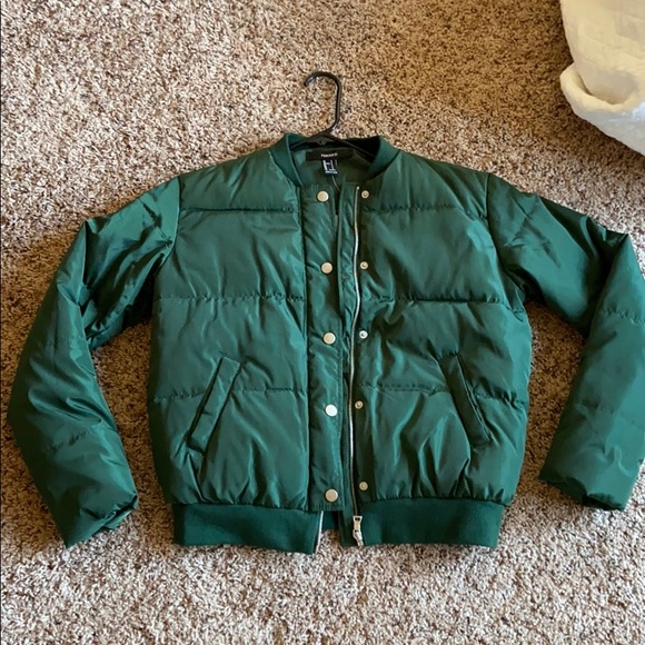 Urban Outfitters Jackets & Blazers - NEW green puff jacket!